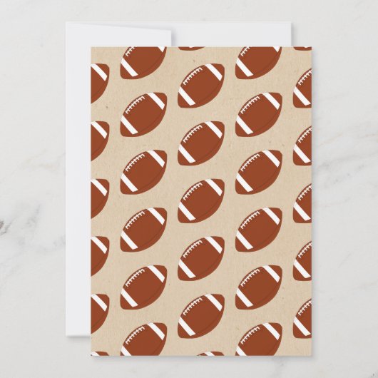 サッカーをテーマにした共同ベビーシャワー サンキューカード (裏面)