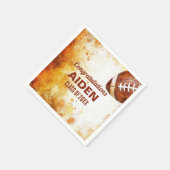 サッカーをテーマにした卒業パーティー スタンダードカクテルナプキン (角)