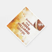 サッカーをテーマにした卒業パーティー スタンダードランチョンナプキン (角)