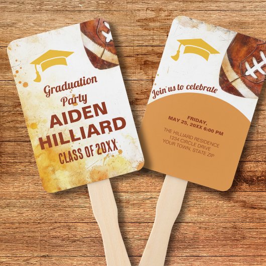 サッカーをテーマにした卒業パーティー ハンドファン