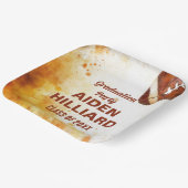 サッカーをテーマにした卒業パーティー ペーパープレート (傾斜あり)