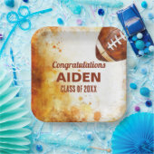 サッカーをテーマにした卒業パーティー ペーパープレート (パーティー)