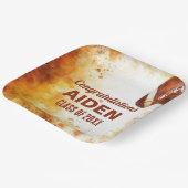 サッカーをテーマにした卒業パーティー ペーパープレート (傾斜あり)