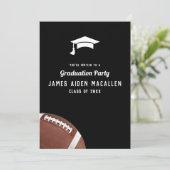 サッカーをテーマにした卒業パーティー 招待状 (スタンド正面)