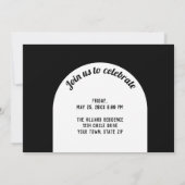 サッカーをテーマにした卒業パーティー 招待状 (裏面)