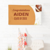 サッカーをテーマにした卒業パーティー 横断幕 (インサイチュ)