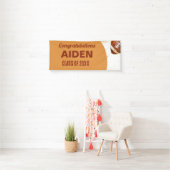 サッカーをテーマにした卒業パーティー 横断幕 (インサイチュ)