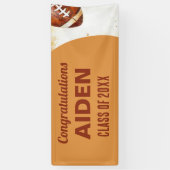 サッカーをテーマにした卒業パーティー 横断幕 (縦)