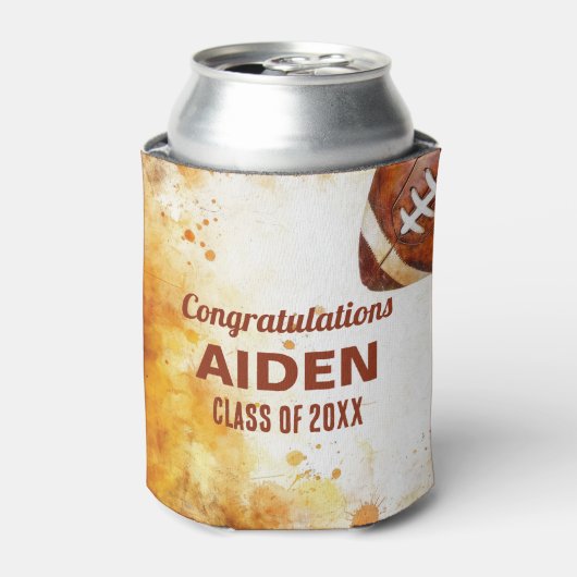 サッカーをテーマにした卒業パーティー 缶クーラー (缶正面)