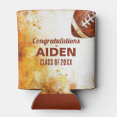 サッカーをテーマにした卒業パーティー 缶クーラー (裏面)