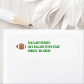 サッカーをテーマにした差出人住所ラベル ラベル (インサイチュ)