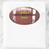 サッカーをテーマにした招待状差出人住所シール 楕円形シール (バッグ)