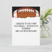 サッカーをテーマにした招待状 招待状 (スタンド正面)