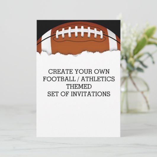 サッカーをテーマにした招待状 招待状 (スタンド正面)