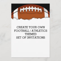 サッカーをテーマにした招待状