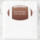 サッカーをテーマにした誕生日パーティーの好意ラベル 楕円形シール (バッグ)