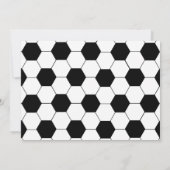 サッカーをテーマにした誕生日パーティー招待状 招待状 (裏面)