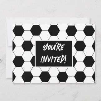 サッカーをテーマにした誕生日パーティー招待状 招待状