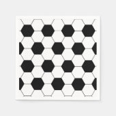 サッカーをテーマにした誕生日パーティー スタンダードカクテルナプキン (正面)