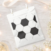 サッカーをテーマにした誕生日パーティー フェイバーバッグ (クリップ留めされた状態)