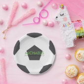 サッカーをテーマにした誕生日パーティー ペーパープレート (パーティー)