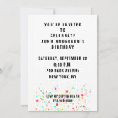 サッカーをテーマにした誕生日パーティー 招待状 (裏面)