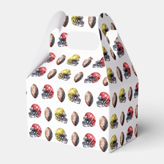 サッカーをテーマにした赤ちゃんシャワー フェイバーボックス (裏面サイド)