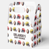 サッカーをテーマにした赤ちゃんシャワー フェイバーボックス (オープン)