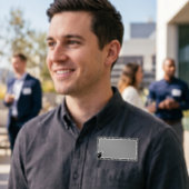サッカーをテーマにした(グレーとブラック) 名札