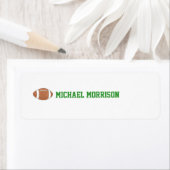 サッカーをテーマにしたIDラベル ラベル (インサイチュ)