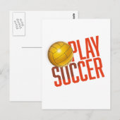 サッカーをプレイしよう ポストカード (正面/裏面)