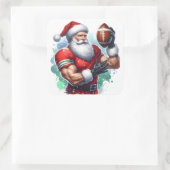 サッカーを楽しむサンタクロースフェスティバル スクエアシール (バッグ)