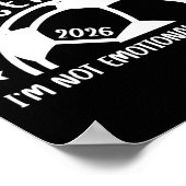サッカーを楽しむシニアママ 2026年 高校最後のサッカー母 ポスター (角)