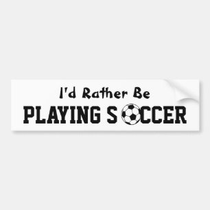サッカーを遊ぶこと バンパーステッカー