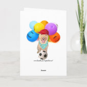 サッカーを遊ぶ子供のためにカスタマイズ可能 カード (裏面)