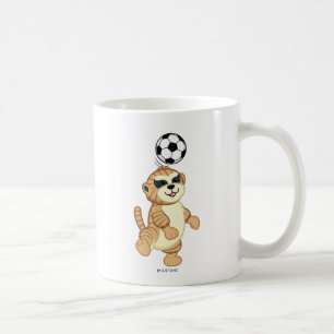 サッカーを遊ぶWebkinz Meerkat コーヒーマグカップ