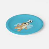 サッカーを遊ぶWebkinz | Meerkat ペーパープレート (アングル)