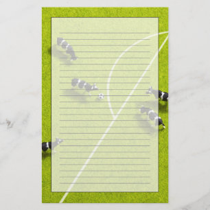 サッカーを遊んでいる牛 便箋