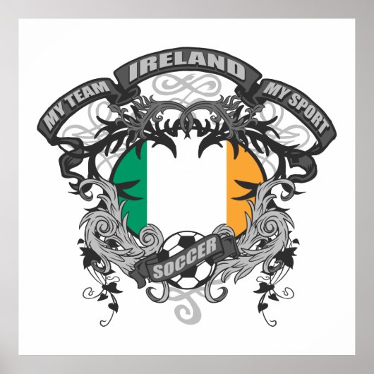 サッカーアイルランド ポスター (正面)