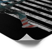 サッカーアメリカ国旗USAチームギフトキッカー ポスター (角)