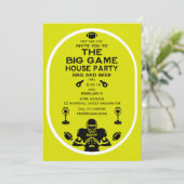 サッカーアンドバーベキューハウスパーティー 招待状 (スタンド正面)