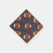 サッカーアートブルー スタンダードカクテルナプキン (角)