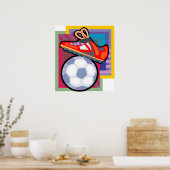 サッカーアートポスター ポスター (キッチン)