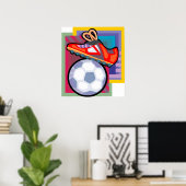 サッカーアートポスター ポスター (ホームオフィス)