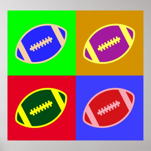 サッカーアート ポスター (正面)