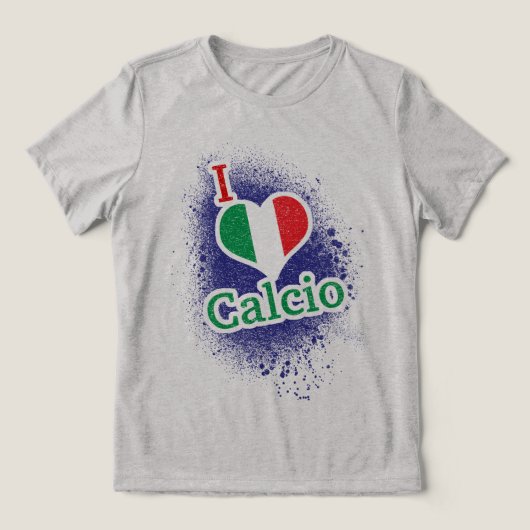 サッカーイタリアンのサッカーサッカーTシャツ トライブレンドＴシャツ (デザイン正面)