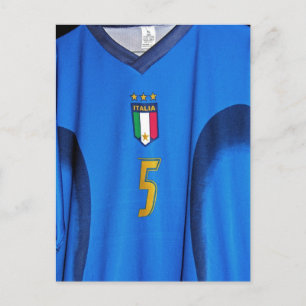 サッカーイタリアンのシャツ ポストカード