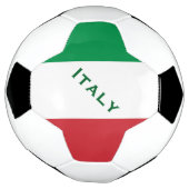 サッカーイタリアンボールを旗で飾る サッカーボール (回転)
