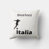 サッカーイタリア、カスタマイズ可能 クッション (裏面)