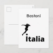 サッカーイタリア、カスタマイズ可能 シーズンポストカード (正面/裏面)